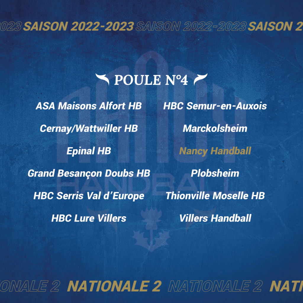 La Nationale 2 connait sa poule ! Nancy Handball Site officiel La Nationale 2 connait sa poule ! Nancy Handball Site officiel